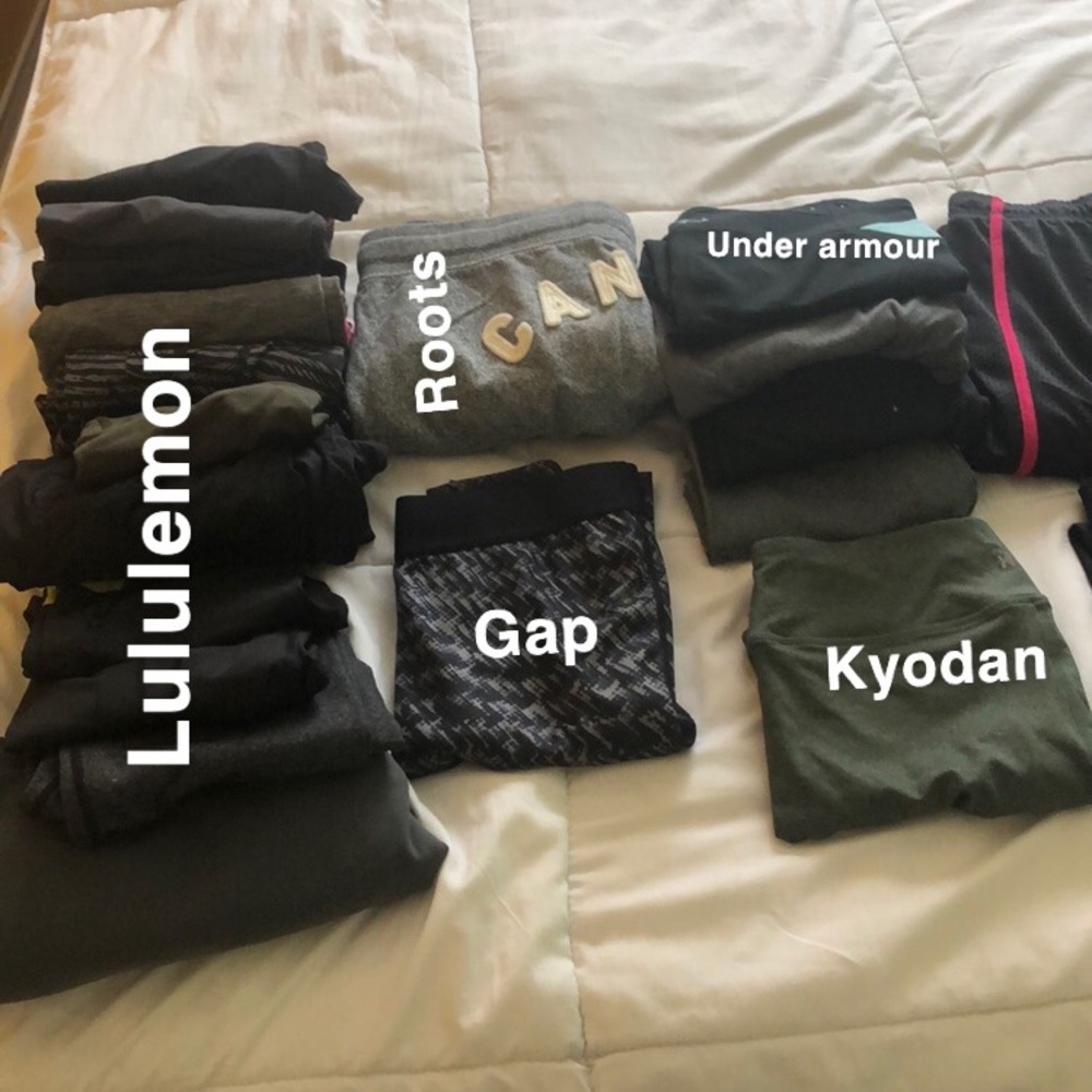 Lot of leggings mostly lululemons